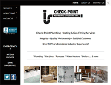 Tablet Screenshot of checkpointplumbing.com